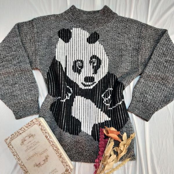 Suéter Importado Panda - Requinte Brechó